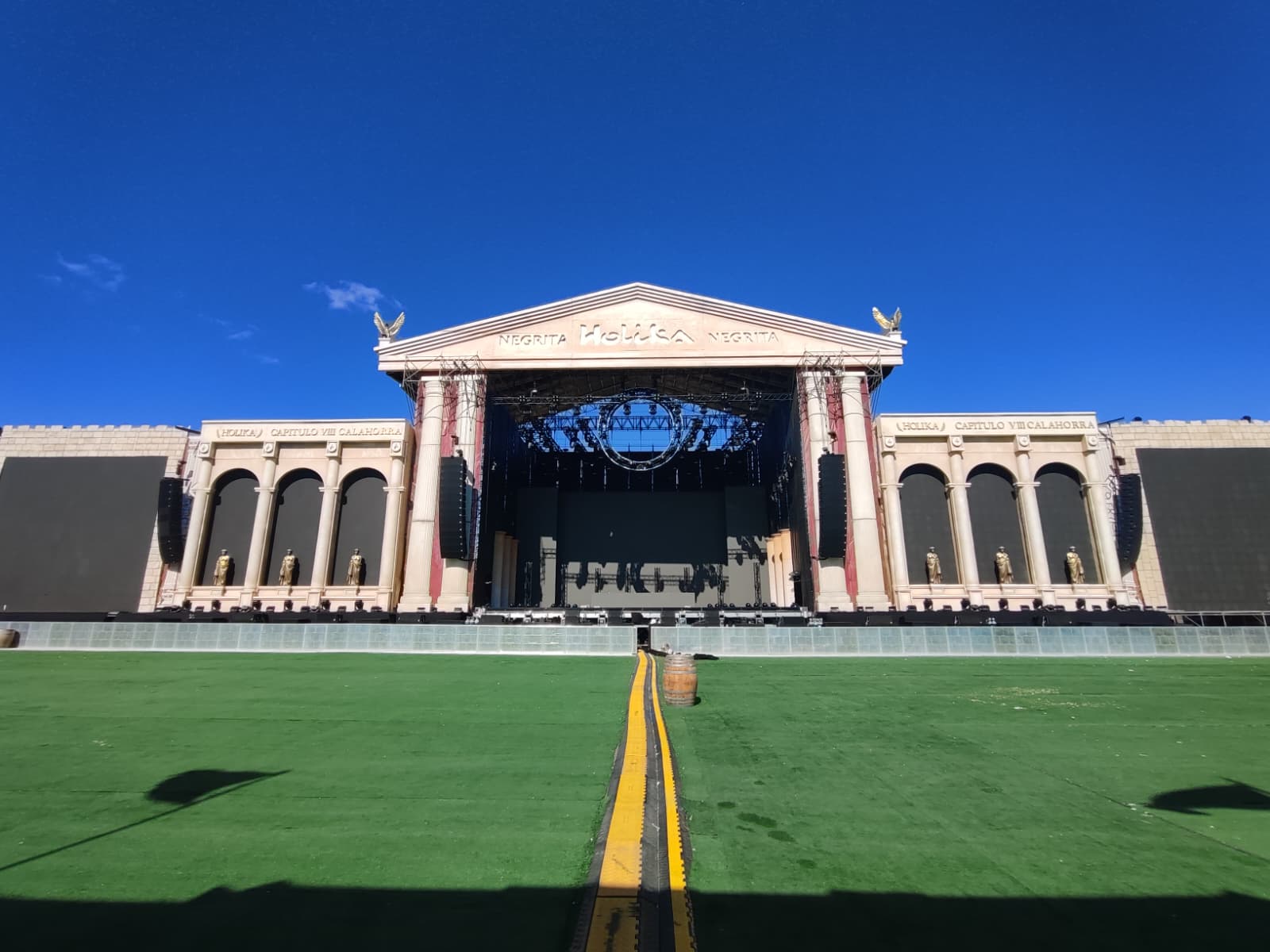 escenografía para grandes festivales